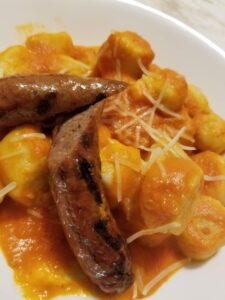 Gnudi with Merguez 