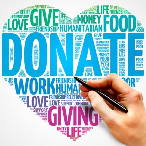 Donate word cloud, heart concept Donate word cloud, heart concept